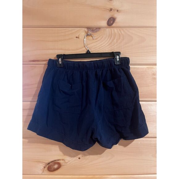 Navy Linen Shorts - Picture 3 of 3